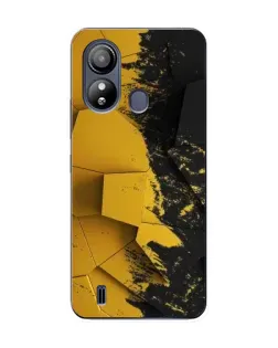 Чехол для ZTE Blade L220 с картинкой «Золотые осколки геометрии»