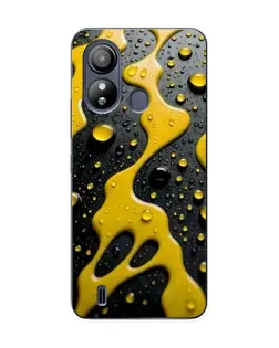 Чехол для ZTE Blade L220 с картинкой «Жидкое желтое золото»