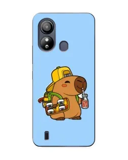 Чехол для ZTE Blade L220 с картинкой «Капибара на скейте»