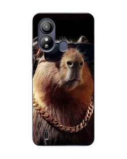 Чехол для ZTE Blade L220 с картинкой «Капибара золотая цепь»