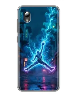 Чехол для ZTE Blade L8 с картинкой «Jordan Gold Jumpman»