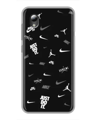 Чехол для ZTE Blade L8 с картинкой «Nike Black Pattern» Чехол для ZTE Blade L8 с картинкой «Nike Black Pattern»