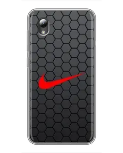 Чехол для ZTE Blade L8 с картинкой «Nike — карбоновая сетка»