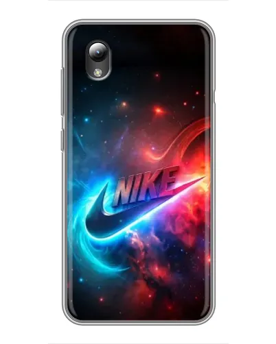 Чехол для ZTE Blade L8 с картинкой «Огненный логотип Nike»