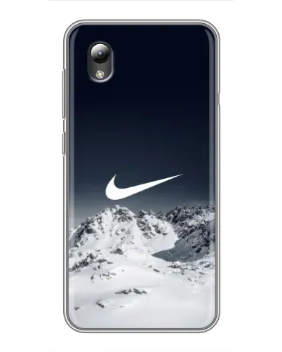 Чехол для ZTE Blade L8 с картинкой «Nike — зимние горы»