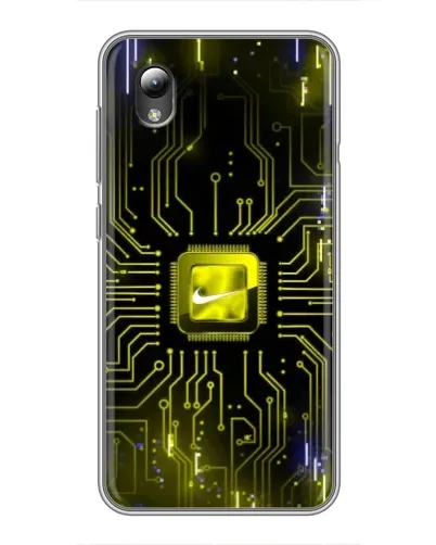 Чехол для ZTE Blade L8 с картинкой «Nike — золотая искра»
