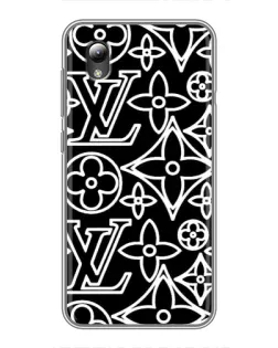 Чехол для ZTE Blade L8 с картинкой «Черно-белый узор LV»
