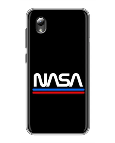 Чехол для ZTE Blade L8 с картинкой «NASA — классика Red Blue»