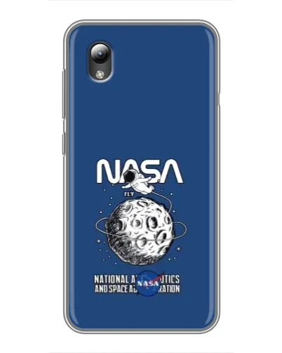 Чехол для ZTE Blade L8 с картинкой «NASA — лунная миссия»