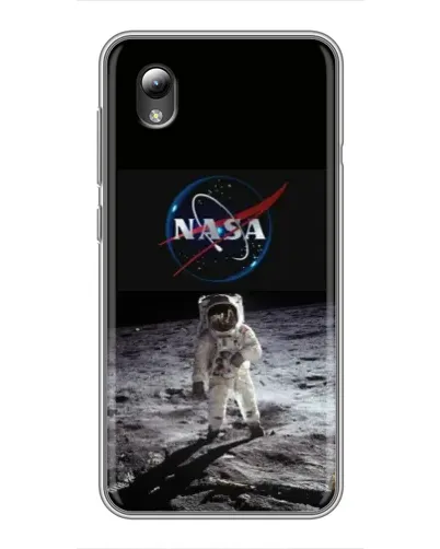 Чехол для ZTE Blade L8 с картинкой «Астронавт на Луне»