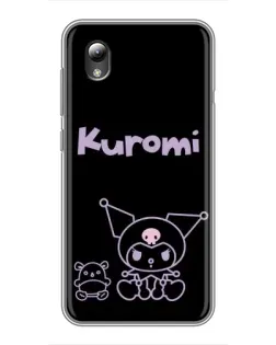 Чехол для ZTE Blade L8 с картинкой «Kuromi — черный минимализм» Чехол для ZTE Blade L8 с картинкой «Kuromi — черный минимализм»