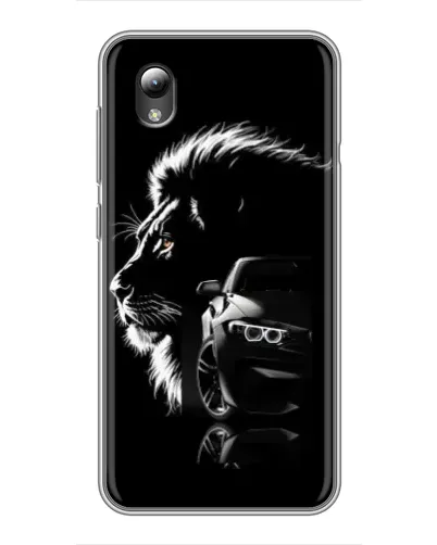 Чехол для ZTE Blade L8 с картинкой «BMW и лев»