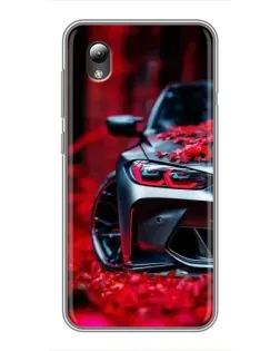 Чехол для ZTE Blade L8 с картинкой «Спортивная BMW и цветы» Чехол для ZTE Blade L8 с картинкой «Спортивная BMW и цветы»