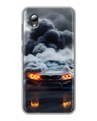 Чехол для ZTE Blade L8 с картинкой «BMW в дыму»