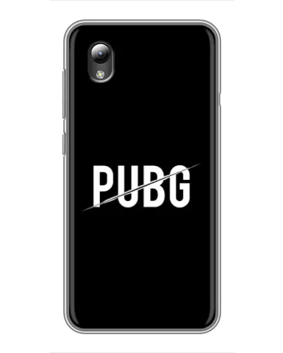 Чехол для ZTE Blade L8 с картинкой «PUBG — белый логотип»