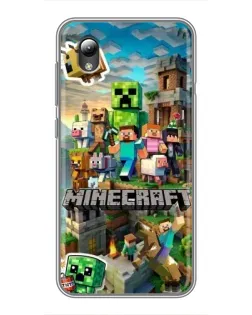 Чохол для ZTE Blade L8 з картинкою «Замок Minecraft»