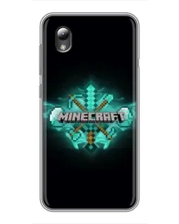 Чохол для ZTE Blade L8 з картинкою «Minecraft Diamond лого»