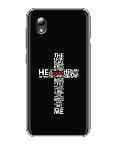 Чехол для ZTE Blade L8 с картинкой «Текстовый крест» Чехол для ZTE Blade L8 с картинкой «Текстовый крест»