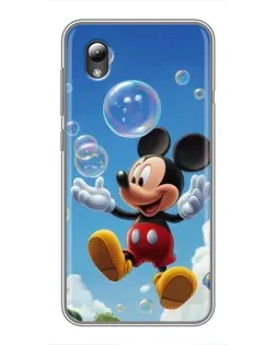 Чехол для ZTE Blade L8 с картинкой «Mickey и мыльные пузыри»