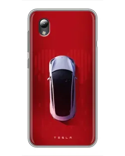 Чехол для ZTE Blade L8 с картинкой «Tesla Top View»