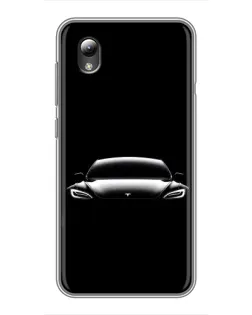 Чехол для ZTE Blade L8 с картинкой «Фары Tesla Night»