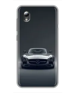 Чехол для ZTE Blade L8 с картинкой «Mercedes на черном»