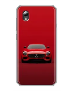 Чехол для ZTE Blade L8 с картинкой «Красный Mercedes AMG»
