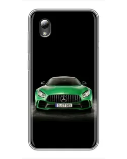 Чехол для ZTE Blade L8 с картинкой «Mercedes — неоновый лого»