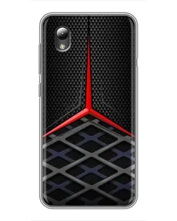 Чехол для ZTE Blade L8 с картинкой «Mercedes Carbon Grid»