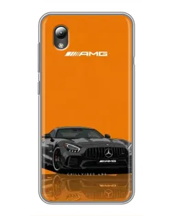 Чехол для ZTE Blade L8 с картинкой «Оранжевый Mercedes AMG»