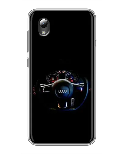 Чехол для ZTE Blade L8 с картинкой «Салон Audi — руль»