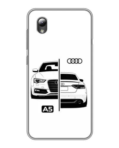 Чехол для ZTE Blade L8 с картинкой «Audi — контрастный дизайн»