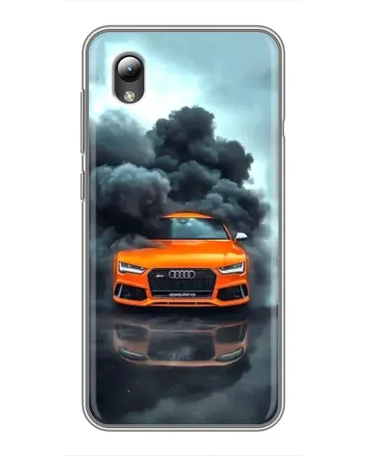 Чехол для ZTE Blade L8 с картинкой «Audi в облаках дыма»