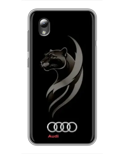 Чехол для ZTE Blade L8 с картинкой «Графика — пантера и Audi»