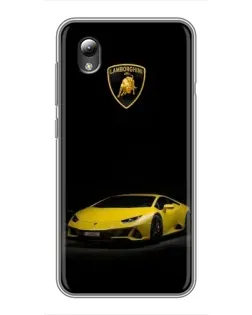 Чехол для ZTE Blade L8 с картинкой «Lamborghini желтый акцент»