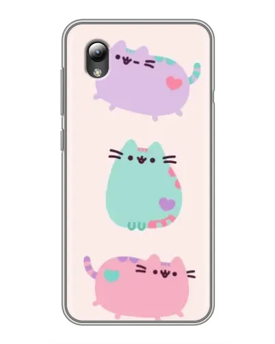 Чехол для ZTE Blade L8 с картинкой «Pusheen трио» Чехол для ZTE Blade L8 с картинкой «Pusheen трио»