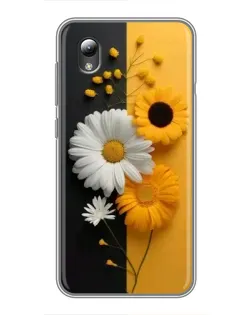 Чехол для ZTE Blade L8 с картинкой «Подсолнух и ромашка» Чехол для ZTE Blade L8 с картинкой «Подсолнух и ромашка»