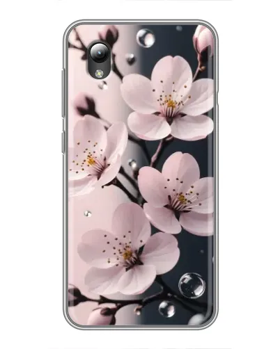 Чехол для ZTE Blade L8 с картинкой «Нежная сакура и капли» Чехол для ZTE Blade L8 с картинкой «Нежная сакура и капли»