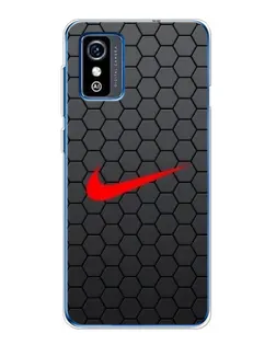 Чохол для ZTE Blade L9 з картинкою «Nike — карбонова сітка»