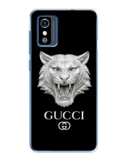 Чехол для ZTE Blade L9 с картинкой «Gucci — серебряный лев» Чехол для ZTE Blade L9 с картинкой «Gucci — серебряный лев»