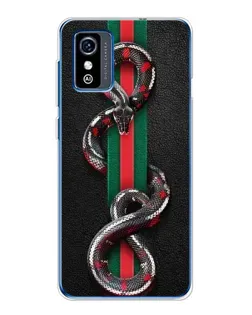 Чехол для ZTE Blade L9 с картинкой «Gucci — змея на полосе» Чехол для ZTE Blade L9 с картинкой «Gucci — змея на полосе»