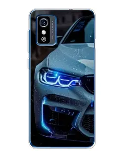 Чехол для ZTE Blade L9 с картинкой «Взгляд BMW с синими фарами»