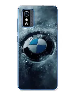 Чехол для ZTE Blade L9 с картинкой «Логотип BMW — лед»