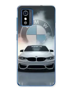 Чехол для ZTE Blade L9 с картинкой «BMW в белом дыму»