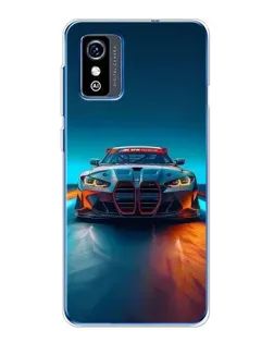 Чехол для ZTE Blade L9 с картинкой «BMW — огни неона»