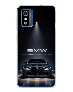 Чехол для ZTE Blade L9 с картинкой «BMW сквозь ночной город»
