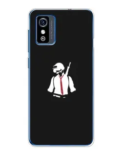 Чохол для ZTE Blade L9 з картинкою «PUBG — силует воїна»