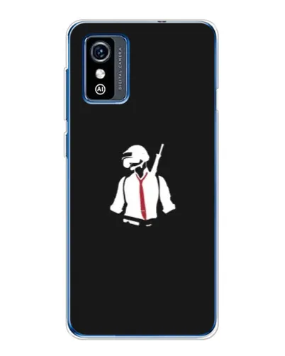 Чехол для ZTE Blade L9 с картинкой «PUBG — силуэт воина» Чехол для ZTE Blade L9 с картинкой «PUBG — силуэт воина»