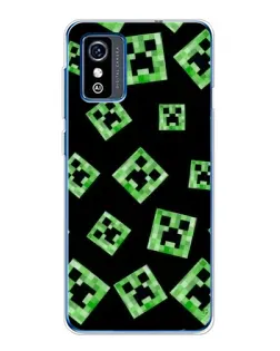 Чохол для ZTE Blade L9 з картинкою «Паттерн з кріперами» Чохол для ZTE Blade L9 з картинкою «Паттерн з кріперами»