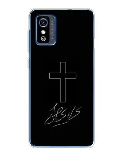 Чехол для ZTE Blade L9 с картинкой «Графический крест Jesus»